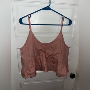 Pink Swing Cropped Going Out Top